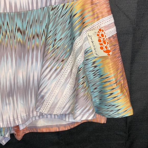 NWT FP Movement Pleats And Thank You Printed Skort - Sunspace Combo - Size Large - Picture 7 of 17